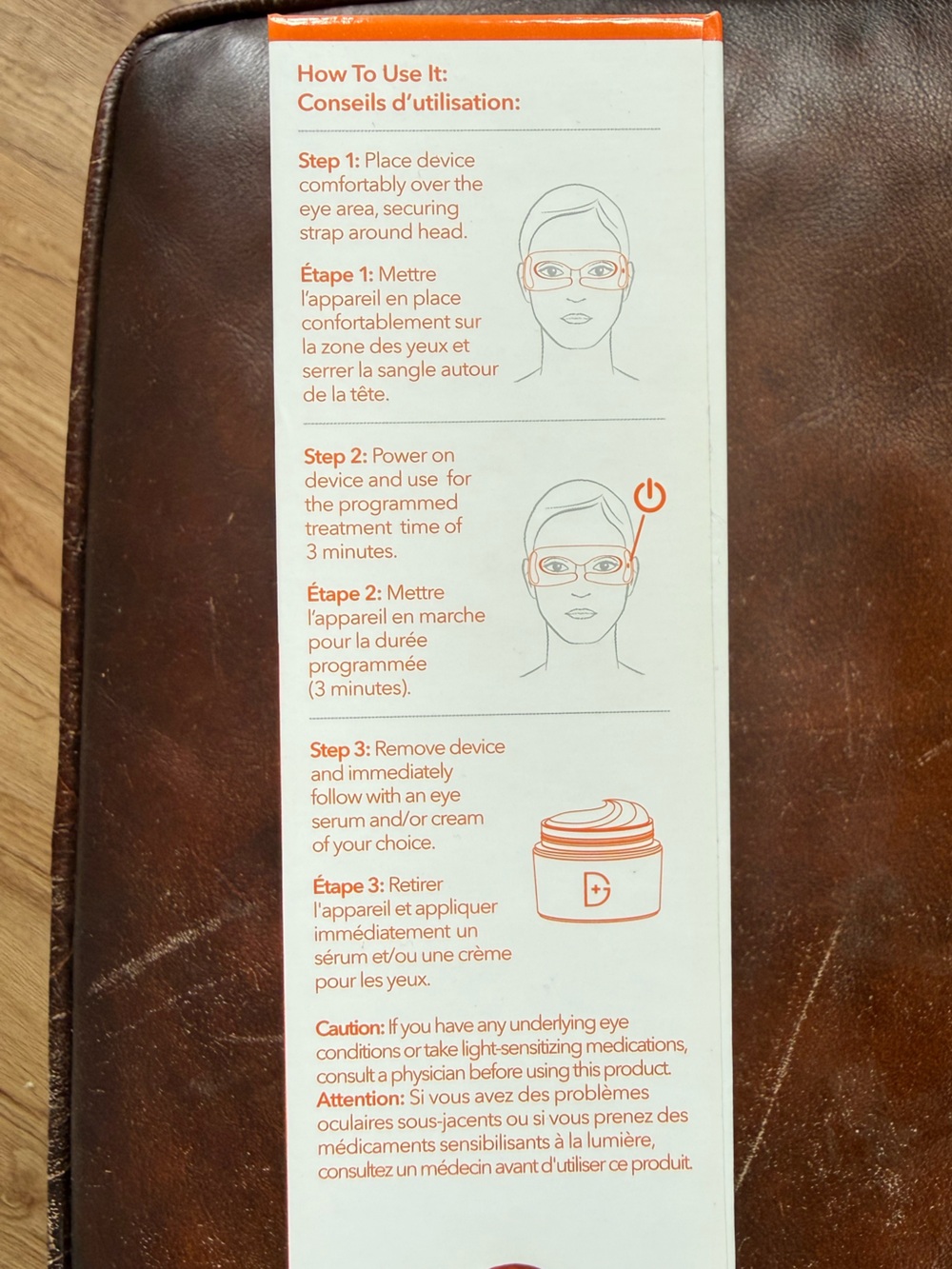 Dr Dennis Gross SpectraLite EyeCare Pro - White & Orange - Picture 5 of 6